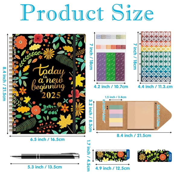 Laffact Appointment Book,Daily Planner Spiral Notebook,1 Set