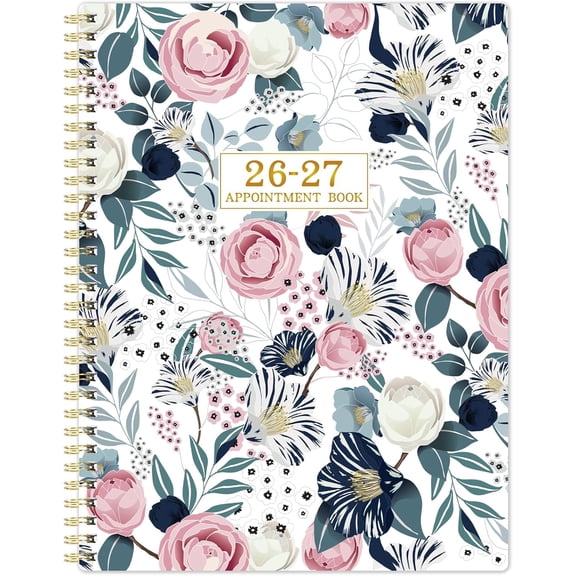 Appointment Book 2026-2027 - Daily Planner 2026-2027, Jul. 2026 - Jun. 2027, Weekly Appointment Book, Hourly Planner with 30-Minute Interval, 8.5" x 11", Colorful Tabs