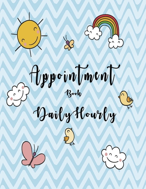 Appointment Book Appointment book daily and hourly Blue Sky