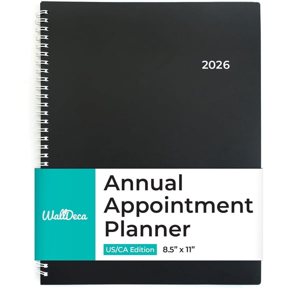 Appointment Planner 2026, Agenda Planner With Weekly And Monthly View, Daily Agenda Book And Yearly Planners Calendar Book, Spiral Bound With Day Timer, Notes, Goals, Holidays (8.5 x 11 in)