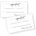 thumbnail image 1 of Appointment Reminder Cards  50 Pack  2x3.5 inches Business Card Size  Small Business Supplies  White Card Design, 1 of 9