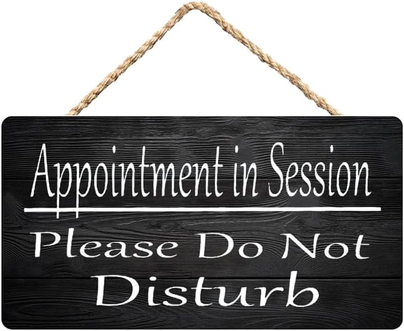 Appointment in Progress Please Do Not Disturb Wooden Sign 12 x 8 Inch ...