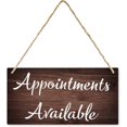 Appointments Available Wooden Sign - 12 x 8 Inch Hanging Wall ...