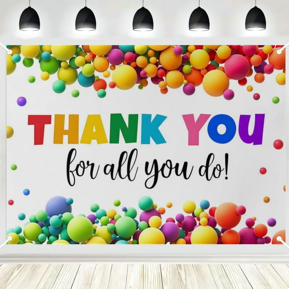 We Appreciate You Banner Thank You Banner Appreciation Decorations Banner Thank You For All You Do Backdrop Employee Teacher Doctor Nurse Staff Appreciation Graduation Party Decorations10x7ft