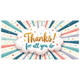 thumbnail image 1 of Appreciation Design Banner Thank You Glitter Typography Gratitude Cloud Shape for Office Party Classroom Decoration Teacher Gift, 1 of 6