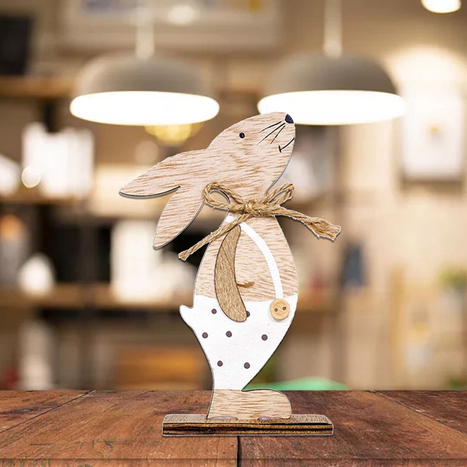 Appreciation Gifts Easter Wooden Crafts Rabbit Ornaments Style Home