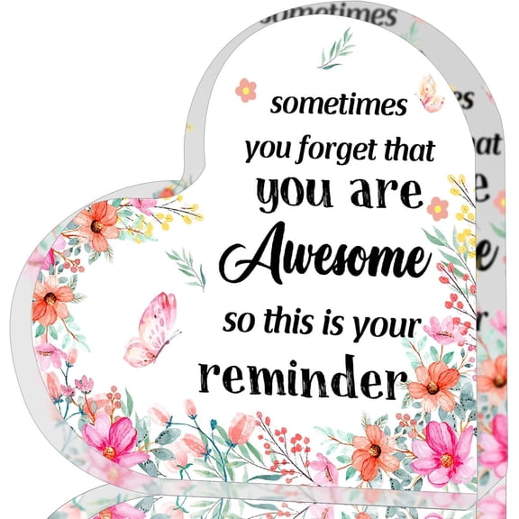 Appreciation Gifts for Women, Acrylic Heart Keepsake,Inspirational Gifts for Coworker Boss, Office Going Away Farewell Retirement Gifts,Thank You Gifts for Women,Graduation Gifts