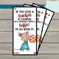 thumbnail image 1 of Appreciation Greeting Card for Teacher,If You Give Your Teacher A Cookie Book,Cards with Appreciation A, 1 of 7