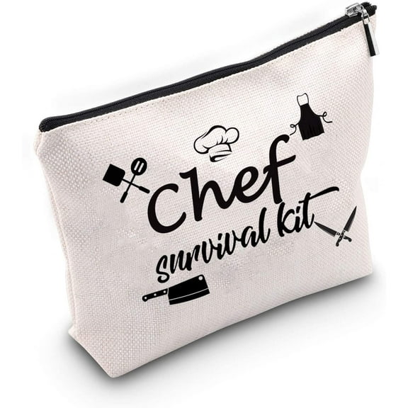 Appreciation Makeup Bag Cooking Bag Chef Survival Kit Cosmetic Bag Gift Chef Graduation Gift Chef Charm Makeup Bag Kitchen Gift