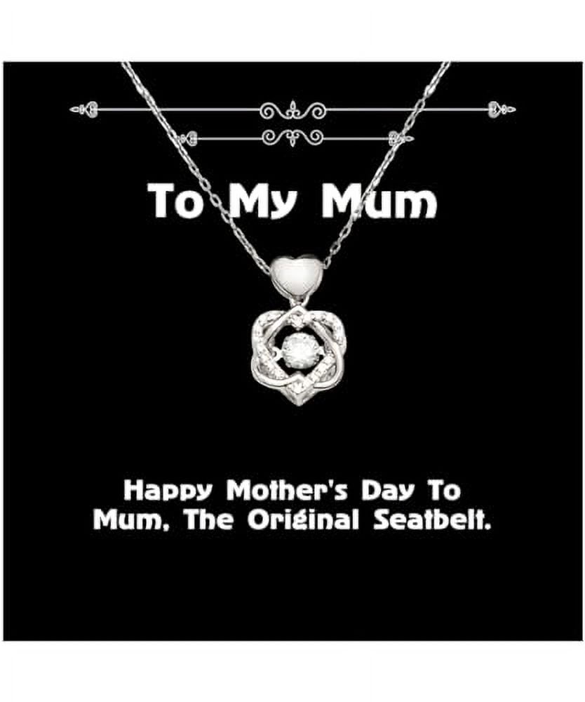 Appreciation Mum Gifts, Happy Mother's Day To Mum, The, Sarcasm Heart Knot Silver Necklace For Mother From Daughter, Mom gifts, Mothers day gifts, Gifts for mom, Unique gifts for mom, Best gifts for