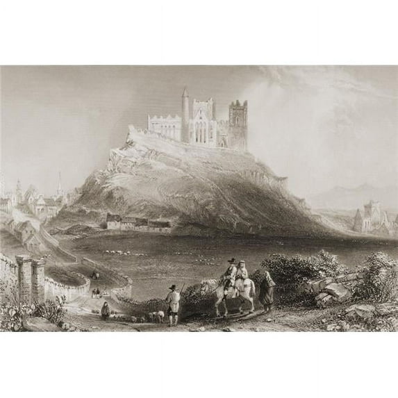 Approach To Cashel From The North Connemara County Galway Ireland Drawn By WHBartlett Engraved By C CousenFrom