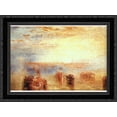 thumbnail image 1 of Approach to Venice 24x19 Black Ornate Wood Framed Canvas Art by Turner, Joseph Mallord William, 1 of 2