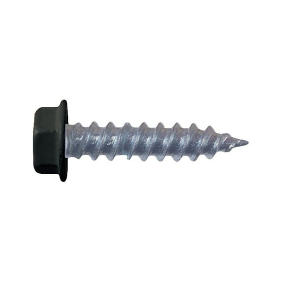 Approducts 1103-3072 AP Products Black #8 Hex Washer Head Screw - 1-1/4", Pack of 500