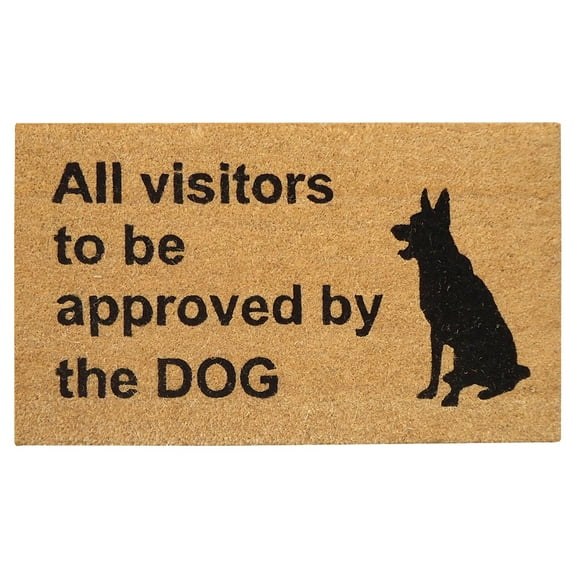SuperScraper Coir Doormat Approval by Dog - 18" x 30"