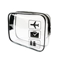 thumbnail image 1 of Approved Clear Travel Toiletry Bag Transparent Cosmetic Makeup Organizer Portable Carry On Liquid Approved, 1 of 4