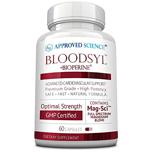 Approved Science Bloodsyl Blood Pressure & Circulation Support Heart & Cholesterol Wellness 60 Capsules