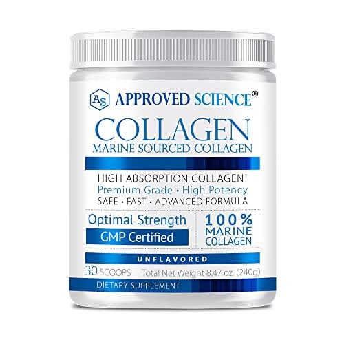 Approved Science Collagen Powder - Skin and Hair- 30 Scoops - One Month Supply