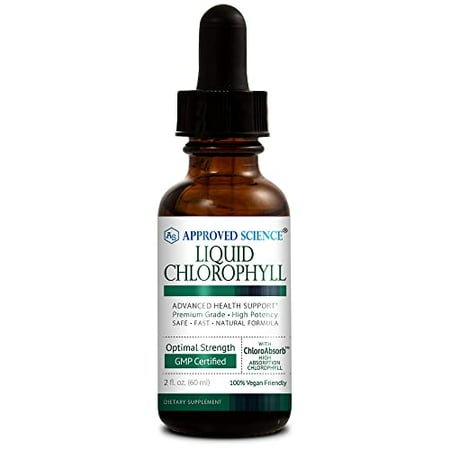 Approved Science Liquid Chlorophyll - 2 fl. Oz. - 60 mg ChloroAbsorb - Mulberry Leaf Extract - Energize The Body - Digestive and Immune Support - Natural Deodorant and Detox - Vegan - Made in The USA