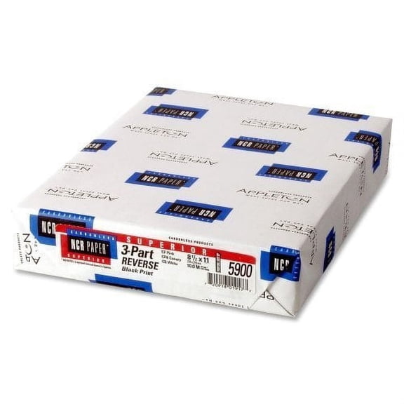 Appvion NCR Paper 3-Part Reverse Superior Carbonless Sheets (NCR5900) by Appvion Inc