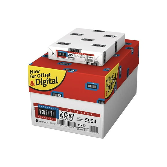 Appvion NCR Superior 11" x 17" 3 Part Reverse 5904N
