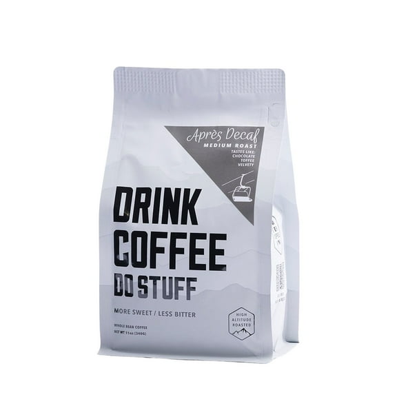 Aprs Decaf - Roasted by Drink Coffee Do Stuff - Freshly Ground Coffee - 12 Ounce Bag