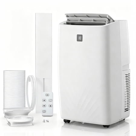 Aprafie 12000 BTU 3-in-1 Portable Air Conditioner, Standing AC Unit with 24H Timer & Sleep Mode, Quiet Operation, Cools up to 550 Sq.ft, 115V, White