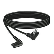 Aprelco 12ft UL Listed 2-Prong AC Power Cord Cable Compatible with Samsung Led Lcd Tv Smart Extra Long Angled