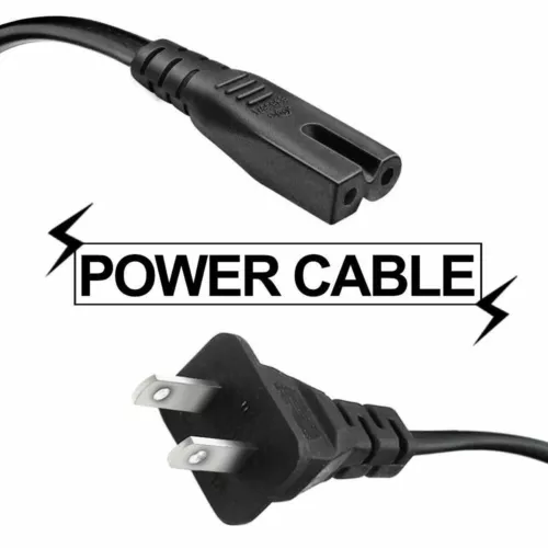 Aprelco 5Ft Ul 2 Prong Ac Power Cord Cable Lead For Vizio Sharp Sanyo Emerson Tv