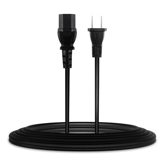 Aprelco UL Listed 6.6ft 2-Prong Power Cord Cable Compatible with Emotiva USUB 10/12 and X-REF Powered Subwoofers