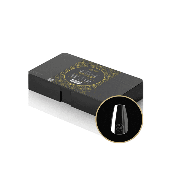 Apres Gel-X Nail Extensions Sculpted Coffin short Tips 14 sizes 600 Pcs