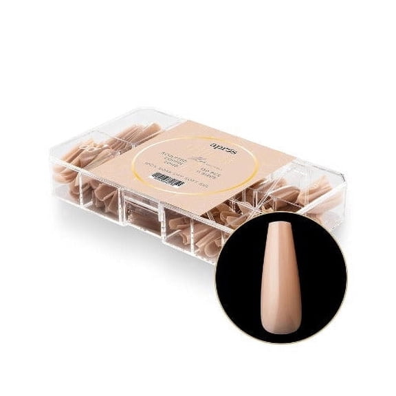 Apres Nail Neutrals Gel-X Sculpted Long Coffin Tips 150pc – Alex