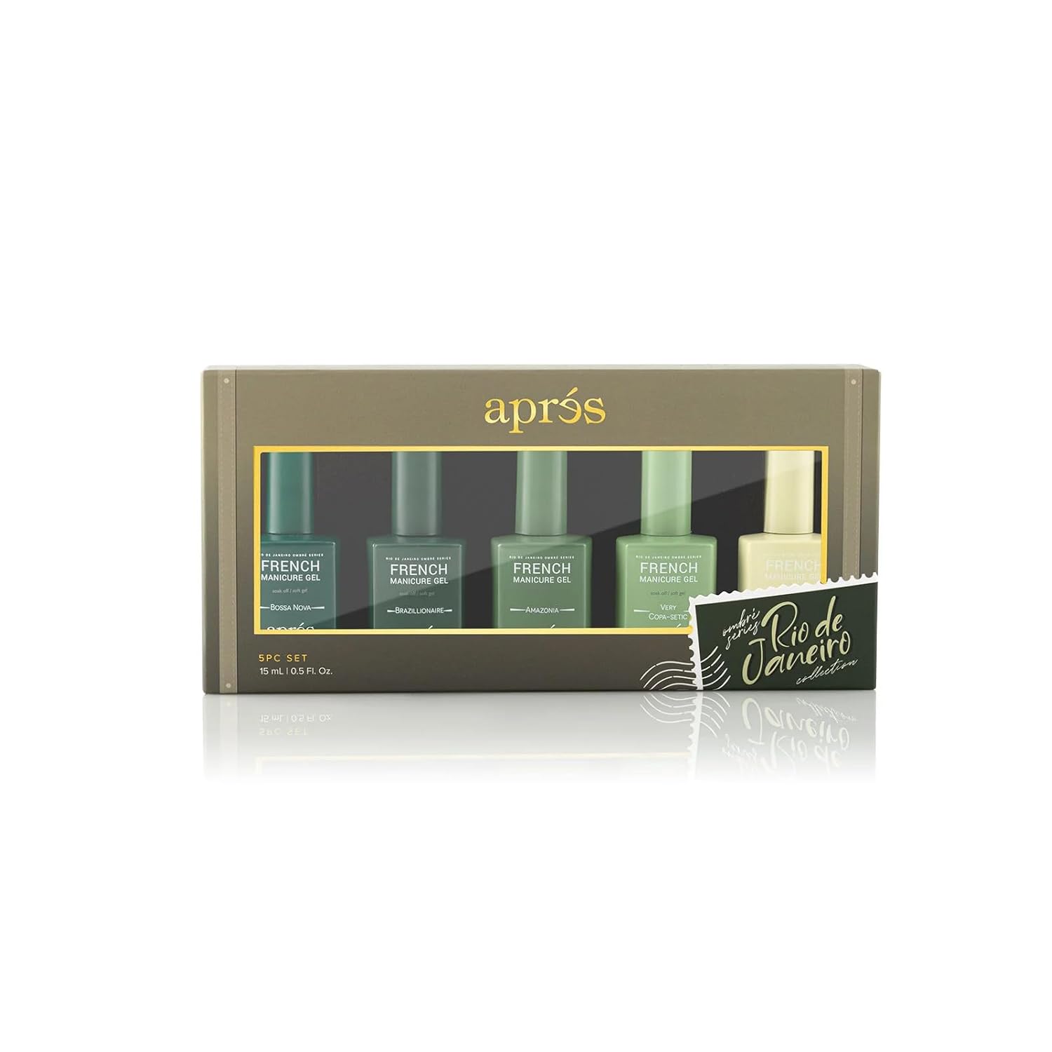 Apres Nail French Manicure Set Rio De Janeiro Includes 5 Ombre