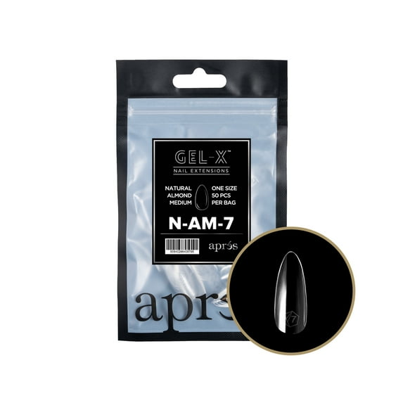 Apres Gel-X® Refill Bag 50 tips Natural Almond Medium