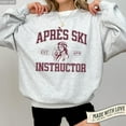 thumbnail image 1 of Apres Ski Instructor Unisex Sweatshirt Ski Sweater Snowboarder Crewneck Apres Ski Sweater Gift Skier Winter Holiday Sweater Skiing Lifestyle, 1 of 5