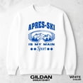 thumbnail image 1 of Apres Ski Is My Main Sport Funny Winter Skiing Retro Alpine Art Sweatshirt, for men & women, up to size 5XL., 1 of 2
