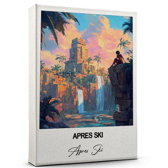 Apres Ski Travel Wall Canvas Elegant and Cultural Art Print Apres Ski Canvas Print Ideal Gift for Travel Lovers