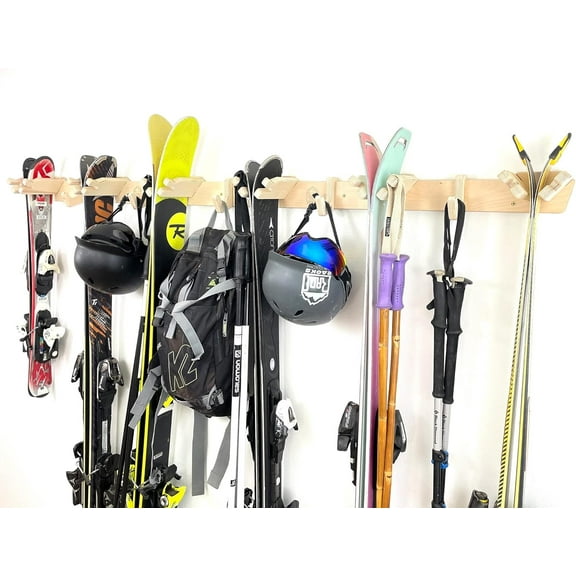 Apres Ski Wall Rack (Holds 6 sets of skis)
