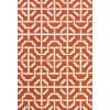 thumbnail image 1 of Apricity Geometric/Trellis Wool Rug, Orange/White, 8ft-6in x 11ft-6in Area Rug, 1 of 2