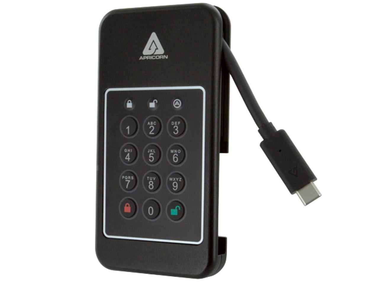 Apricorn Aegis NVX - Ultra high Speed Ruggedized SSD, USB 3.0 encrypted Drive