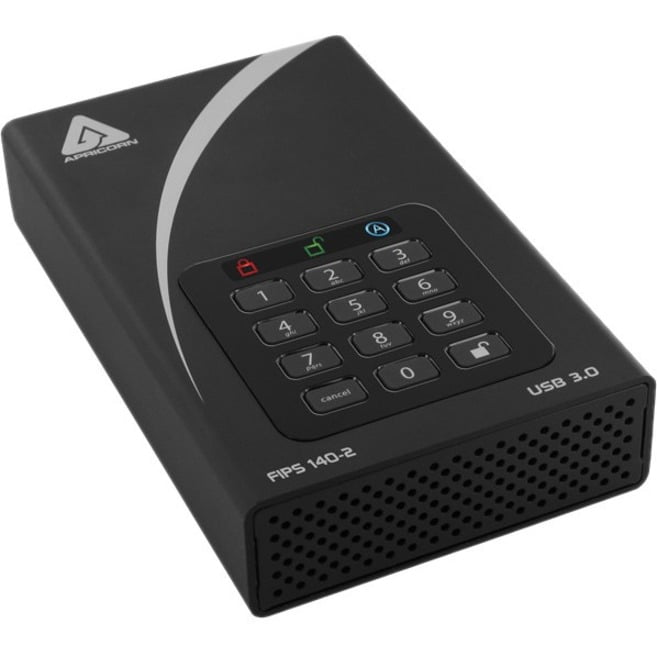 Apricorn Aegis Padlock DT 16TB USB 3.0 External Hard Drive ADT3PL256F16TB