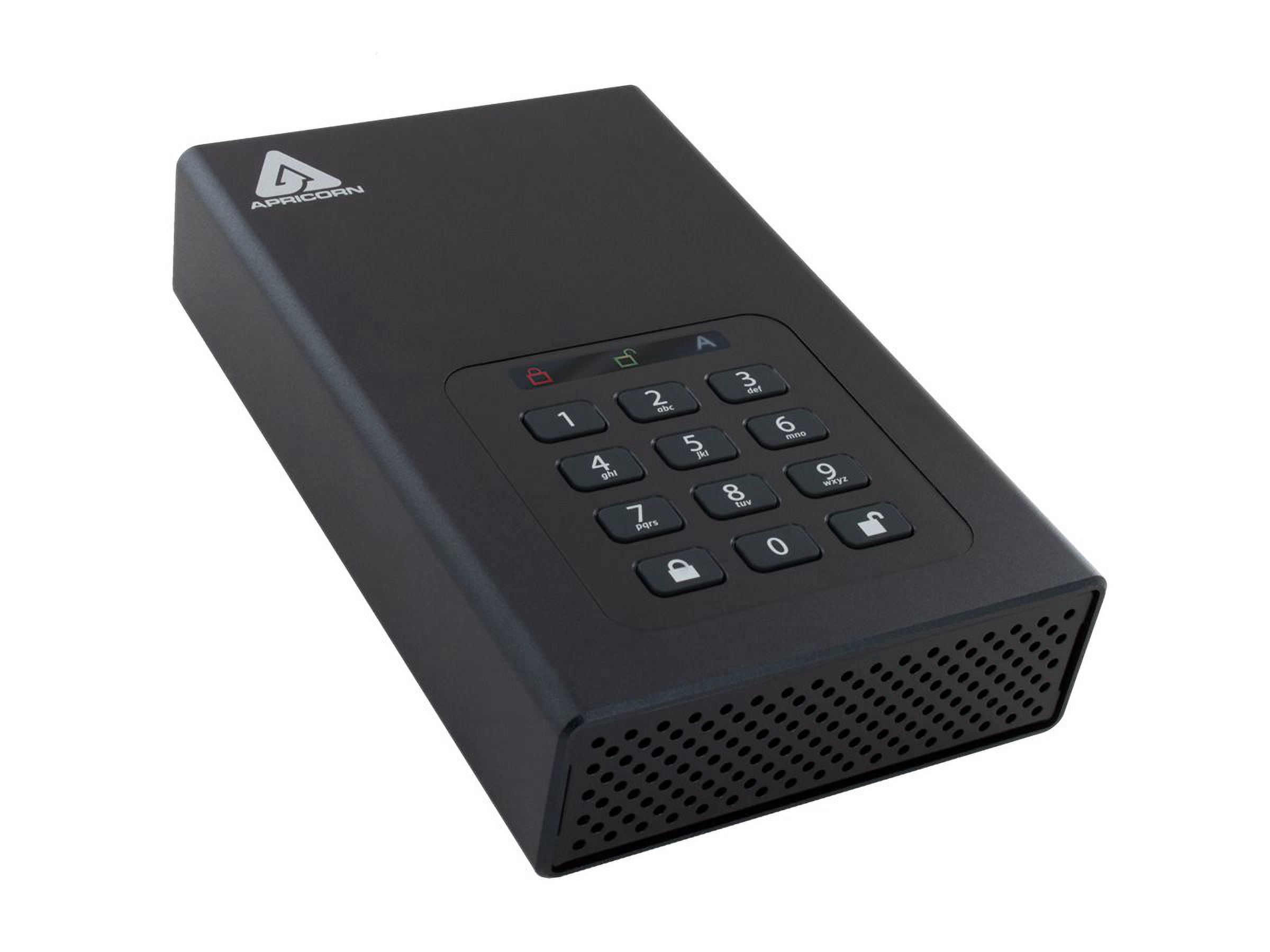 Apricorn Aegis Padlock DT ADT-3PL256-18TB 18 TB Desktop Hard Drive, External, TAA Compliant