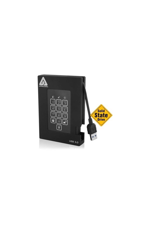 Aegis Padlock Fortress A25-3Pl256-S2000f 2 Tb Solid State Drive - 2.5" External - Black