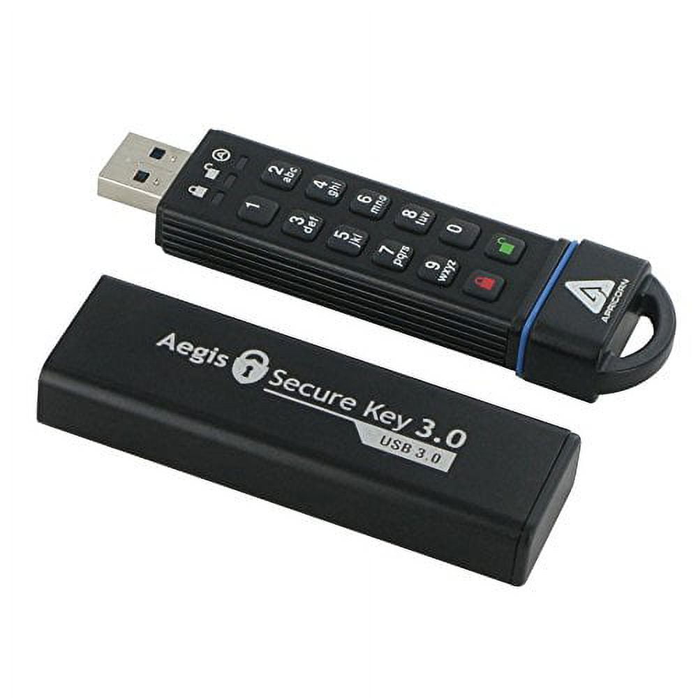 Apricorn Aegis Secure Key 30 GB FIPS 140-2 Level 3 Validated 256