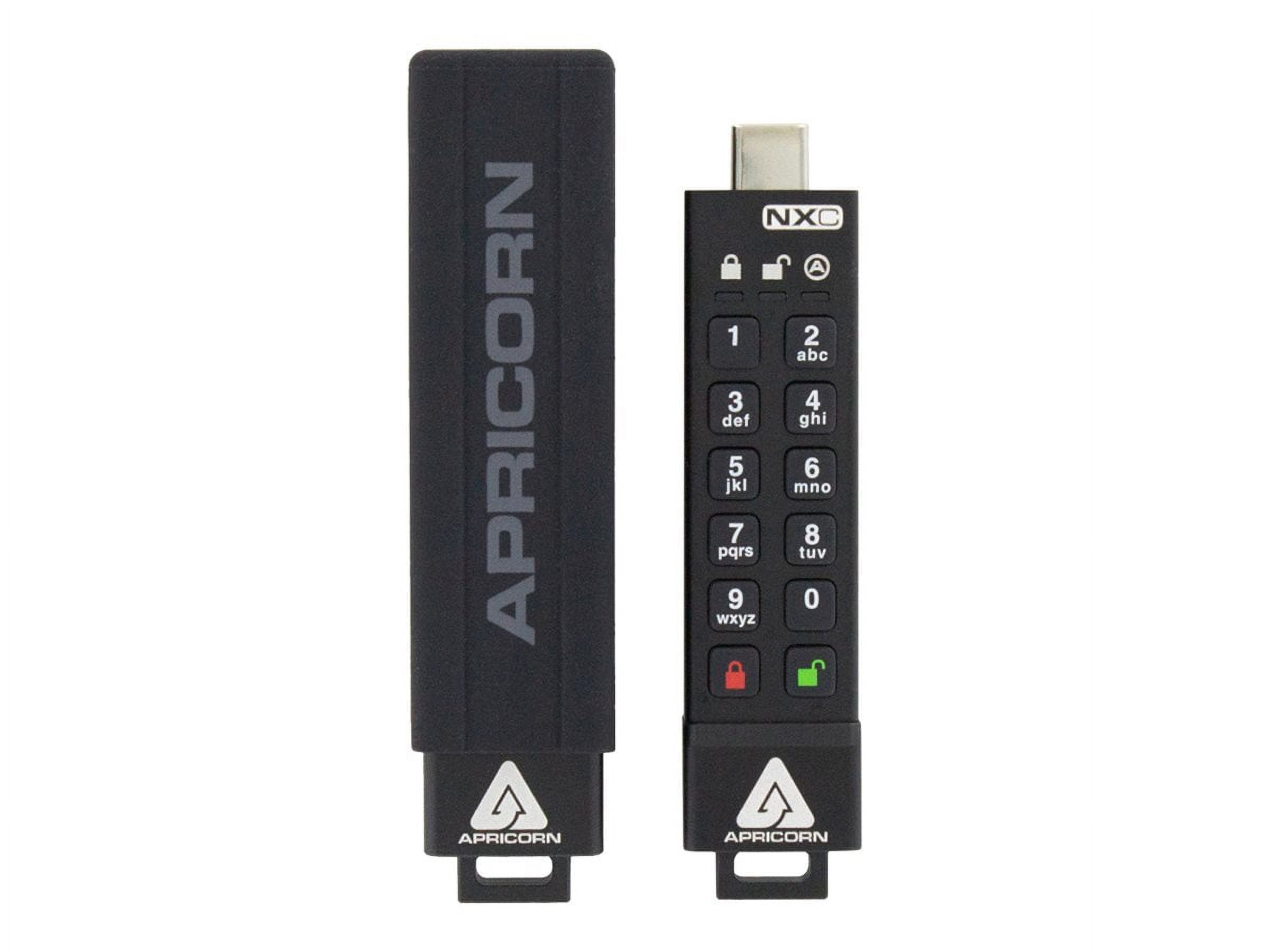 Aes Encryption Usb Drive Apricorn Aegis Secure Key 128GB USB-C Flash Drive, 256-bit AES ...