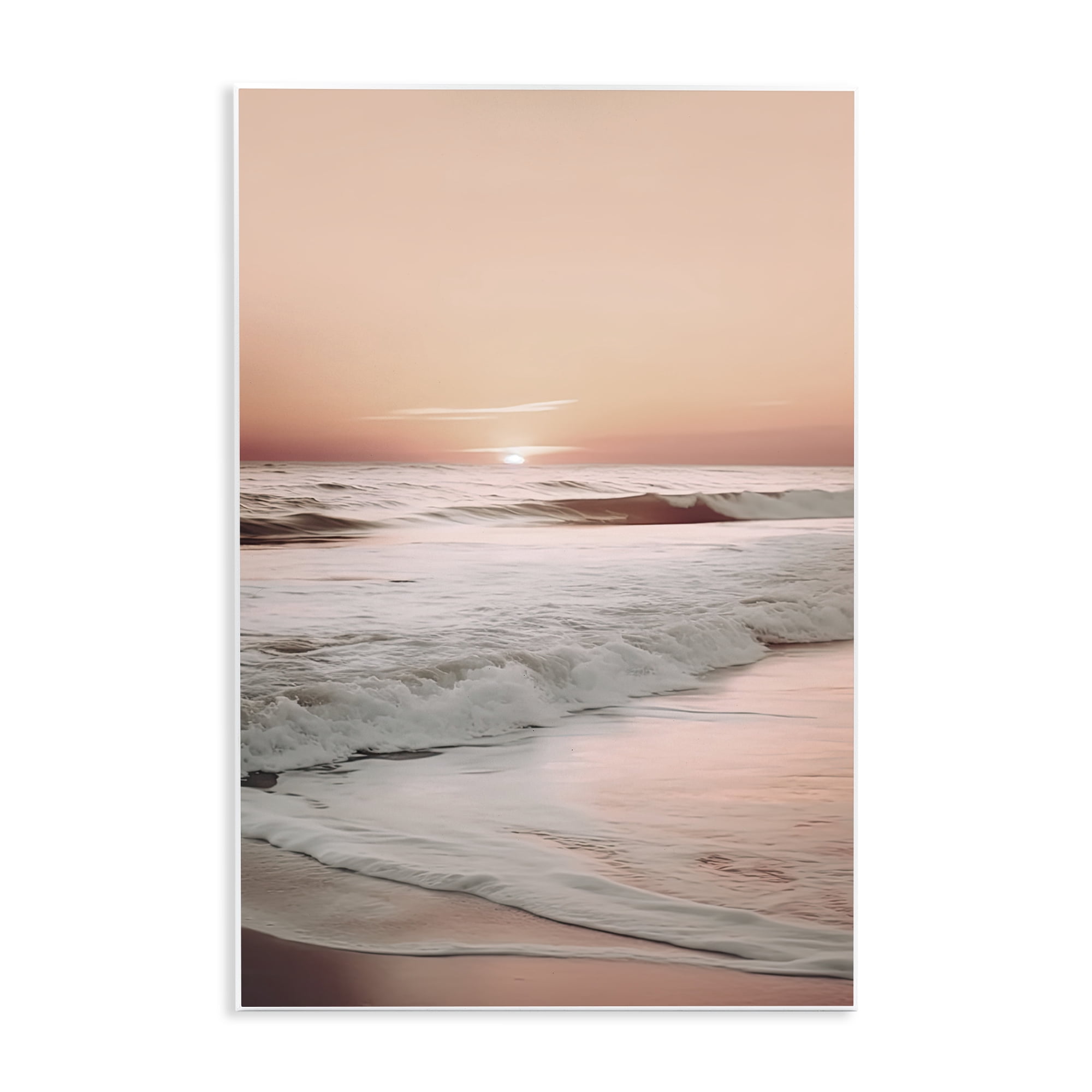 Apricot Beach View Wall Plaque Art, design by Decent Exposures
