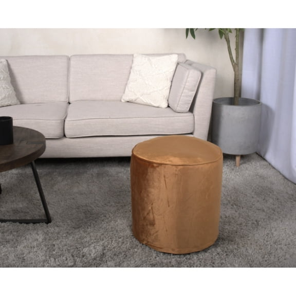Cylinder Pouf | Suitable for Home Decor | Soft Velvet, Polystyrene Core | Solves Decor Needs