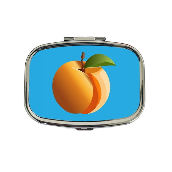 Apricot Fruit Small Travel Handbag Pill Box Case