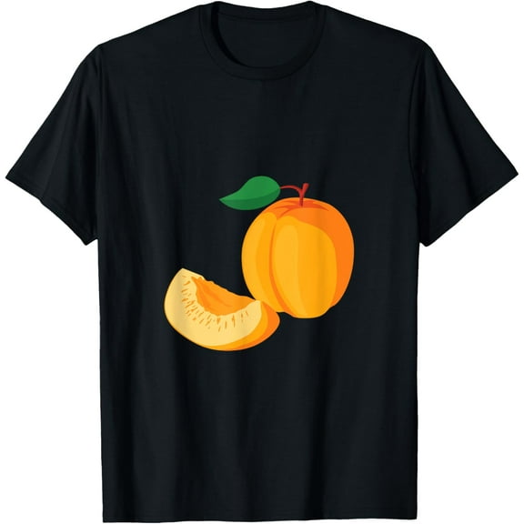 Apricot Fruit T-ShirtPure cotton short-sleeved shirts for both men and women