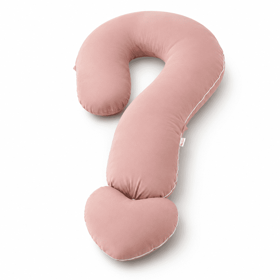 Apricot Full Support Body Pillow with Detachable Heart Cushion for Side Sleepers
