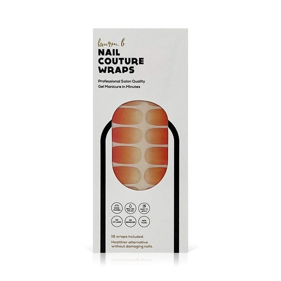 Apricot Gradient Gel Nail Wrap